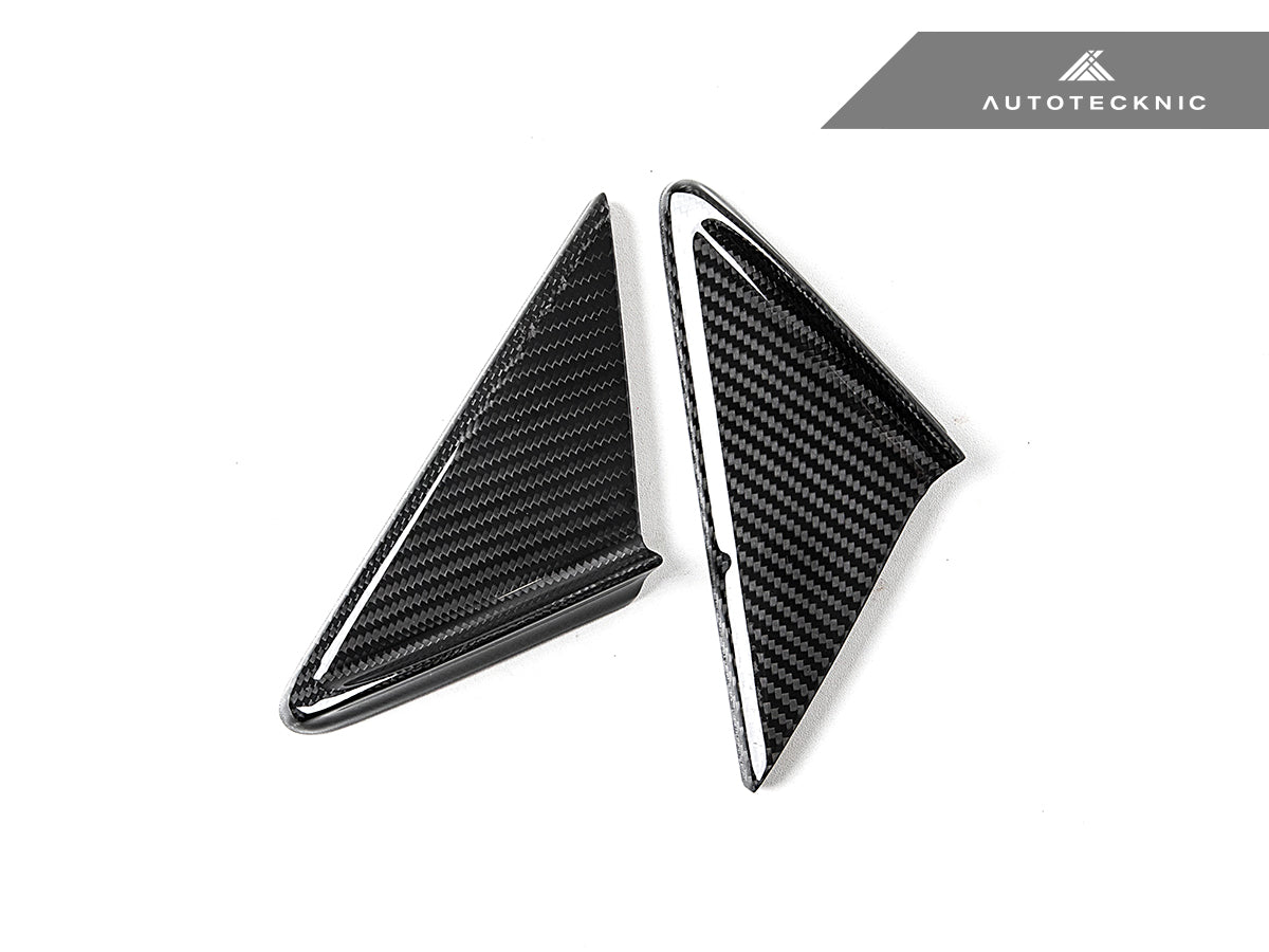 AutoTecknic Dry Carbon Side Mirror Wind Deflector Set - Porsche 911 (991) | 981 Boxster/Cayman | 718 (982)