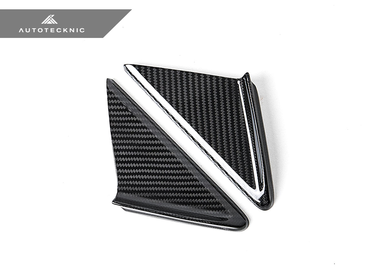 AutoTecknic Dry Carbon Side Mirror Wind Deflector Set - Porsche 911 (991) | 981 Boxster/Cayman | 718 (982)