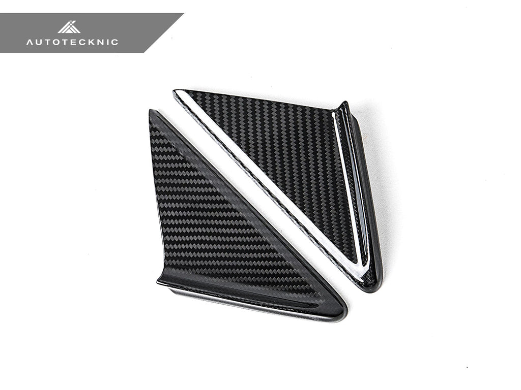 AutoTecknic Dry Carbon Side Mirror Wind Deflector Set - Porsche 911 (991) | 981 Boxster/Cayman | 718 (982)
