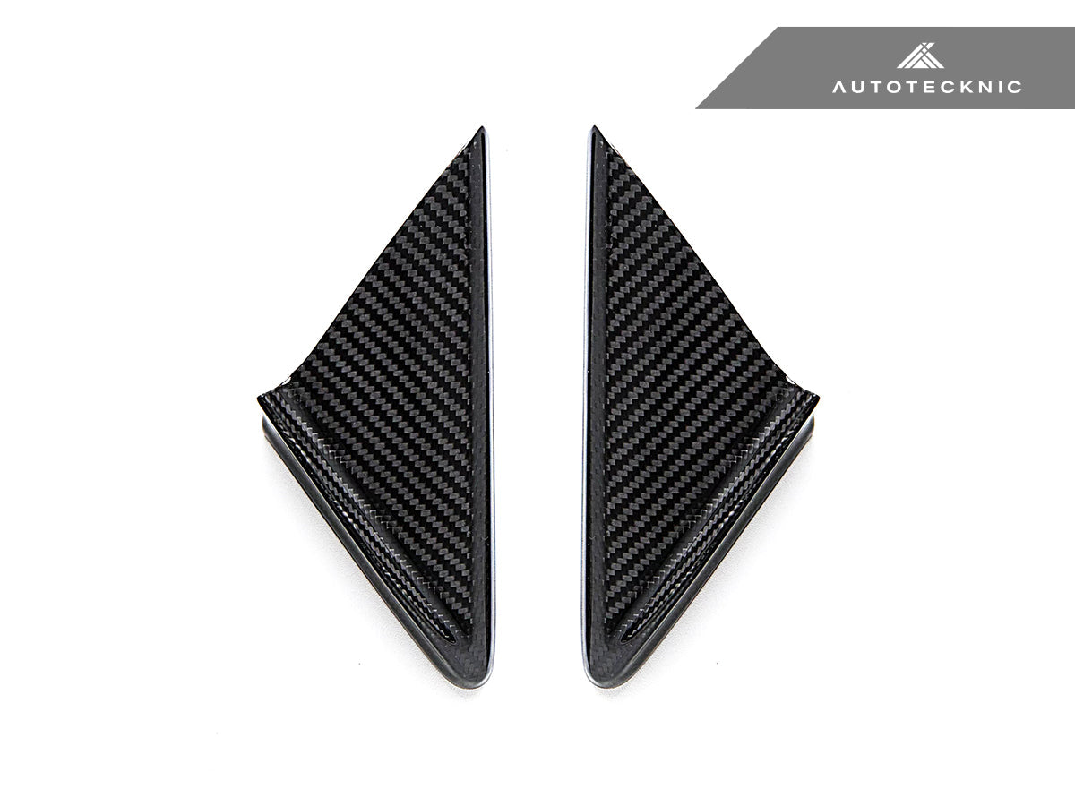 AutoTecknic Dry Carbon Side Mirror Wind Deflector Set - Porsche 911 (991) | 981 Boxster/Cayman | 718 (982)