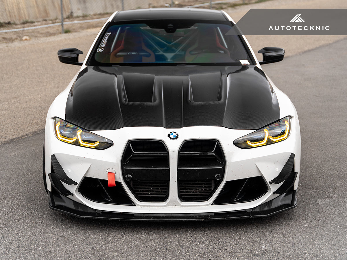AutoTecknic Dry Carbon GT4 Canard Set - BMW G80 M3 | G82 M4