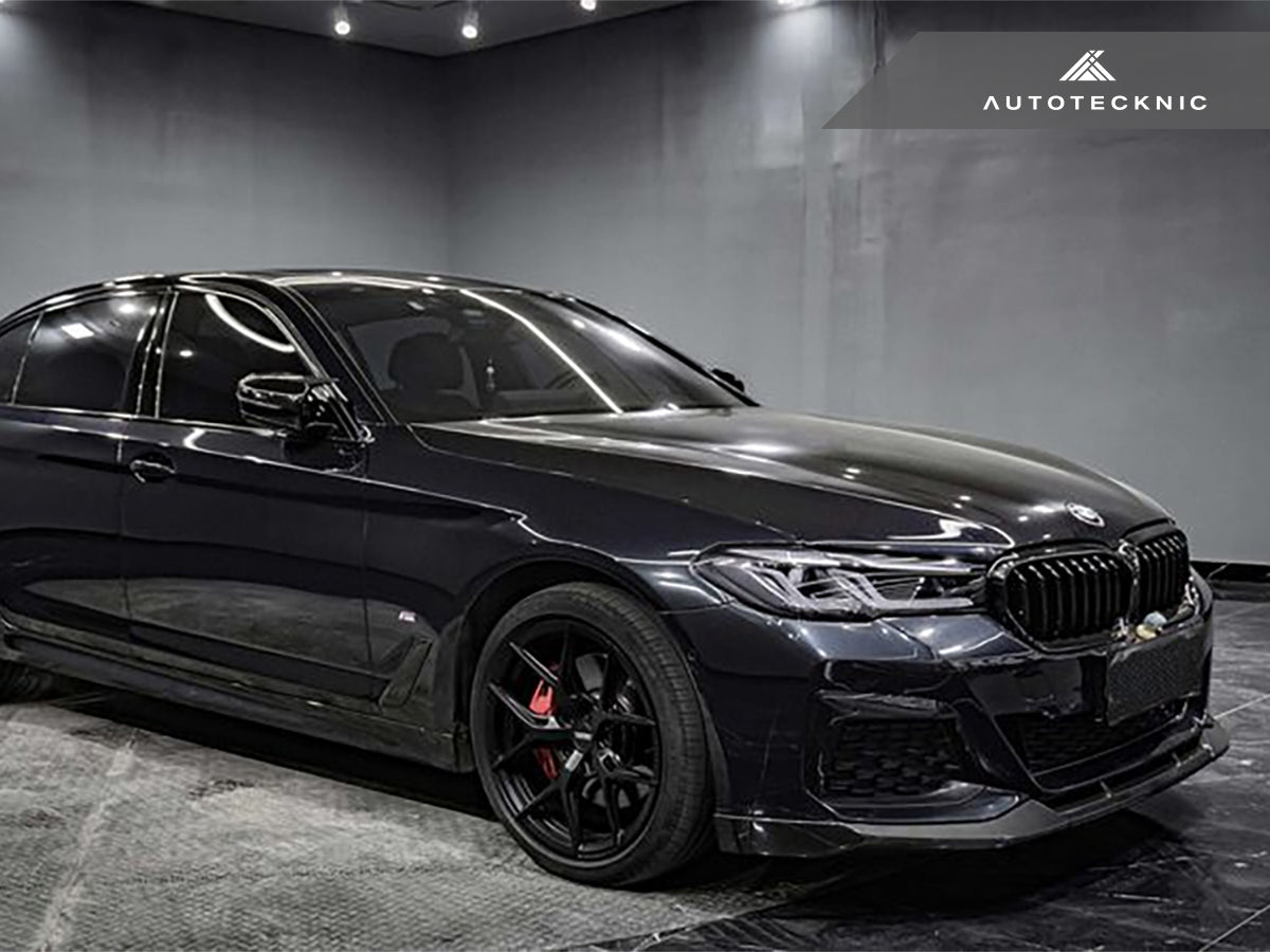 AutoTecknic Dry Carbon Competition Front Aero Lip - BMW G30 5-Series M-Sport LCI