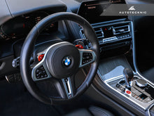 Load image into Gallery viewer, AutoTecknic Replacement Carbon Steering Wheel Top Cover - BMW F91/ F92/ F93 M8