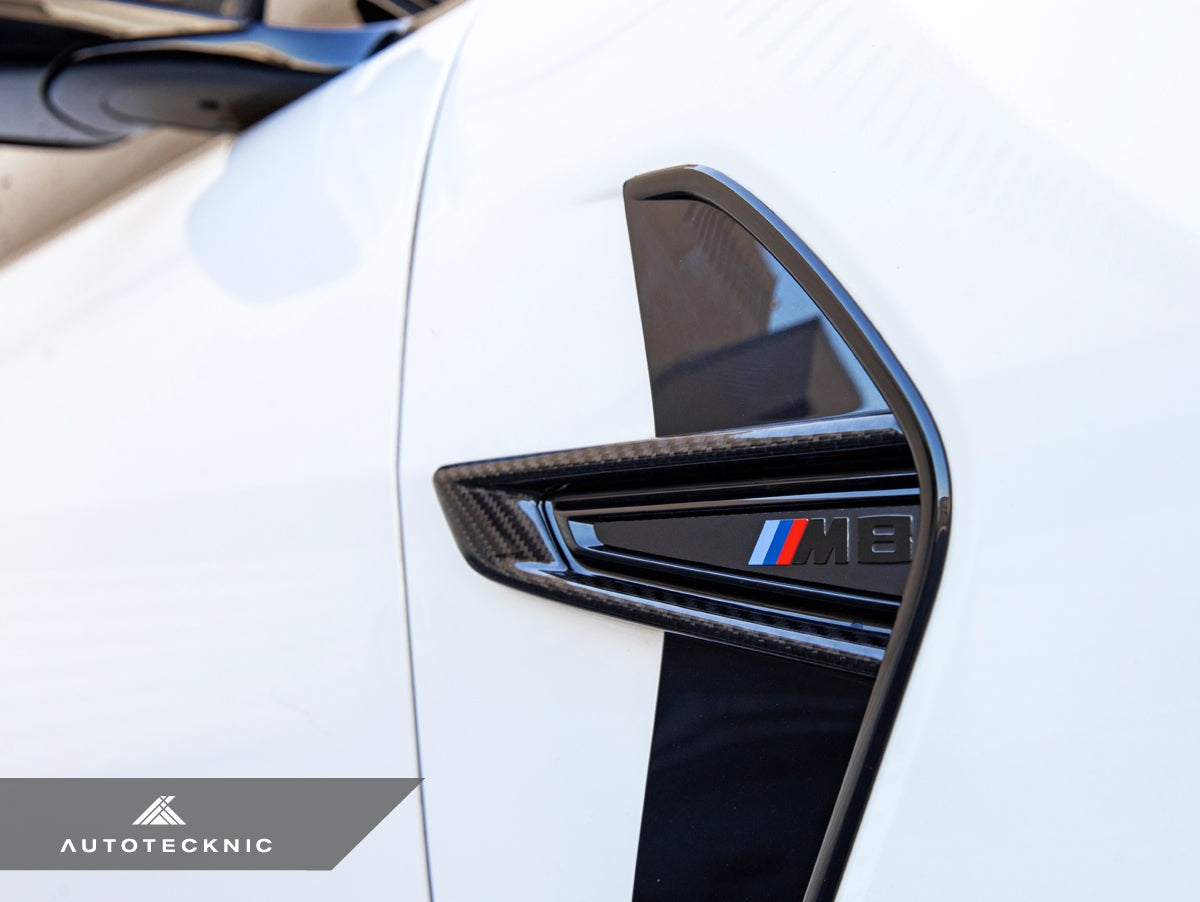 AutoTecknic Dry Carbon Fiber Fender Trim - BMW F9X M8