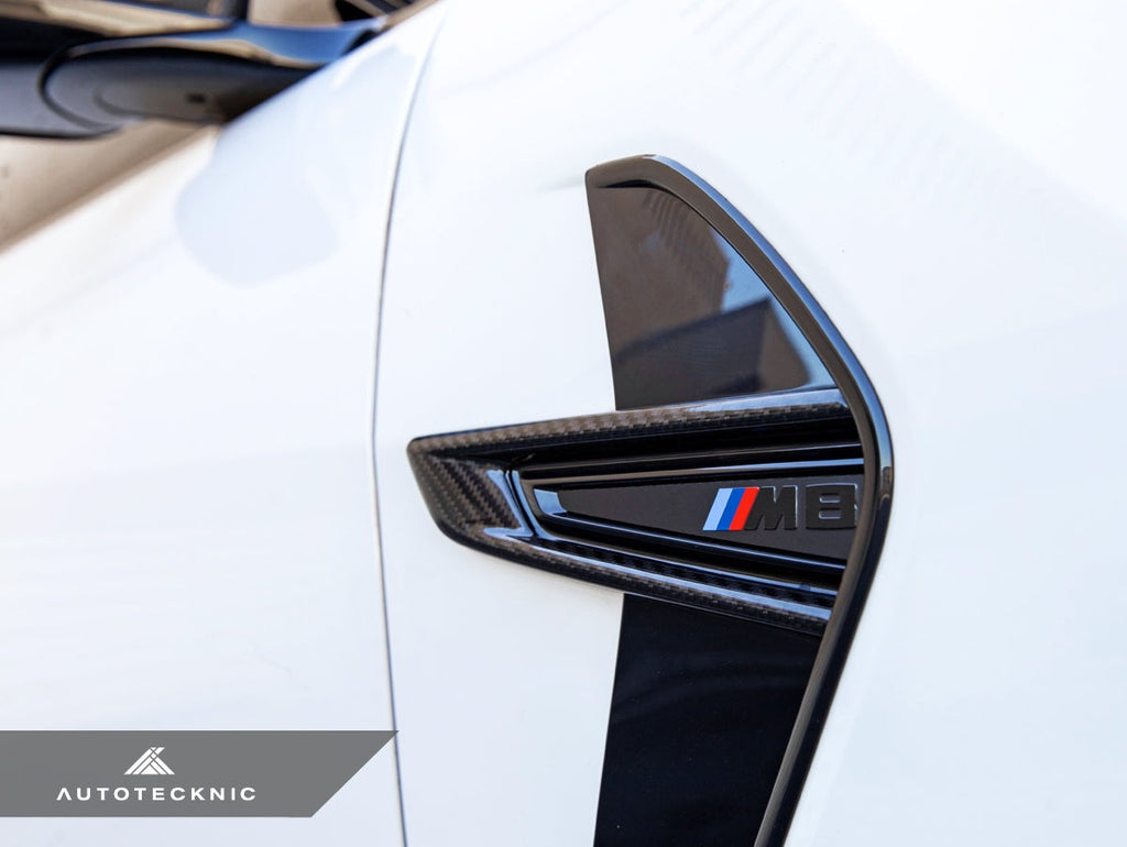 AutoTecknic Dry Carbon Fiber Fender Trim - BMW F9X M8