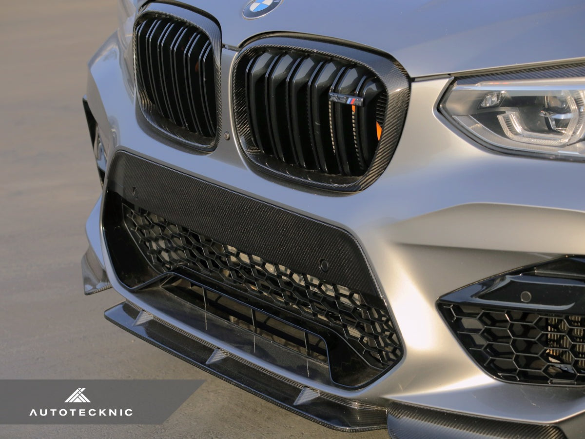 AutoTecknic Dry Carbon Fiber Bumper Trim - BMW F97 X3M | F98 X4M Pre-LCI