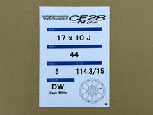 Load image into Gallery viewer, Volk Racing CE28N+ 17x10 +44 5x114.3 Dash White (Set of 4)