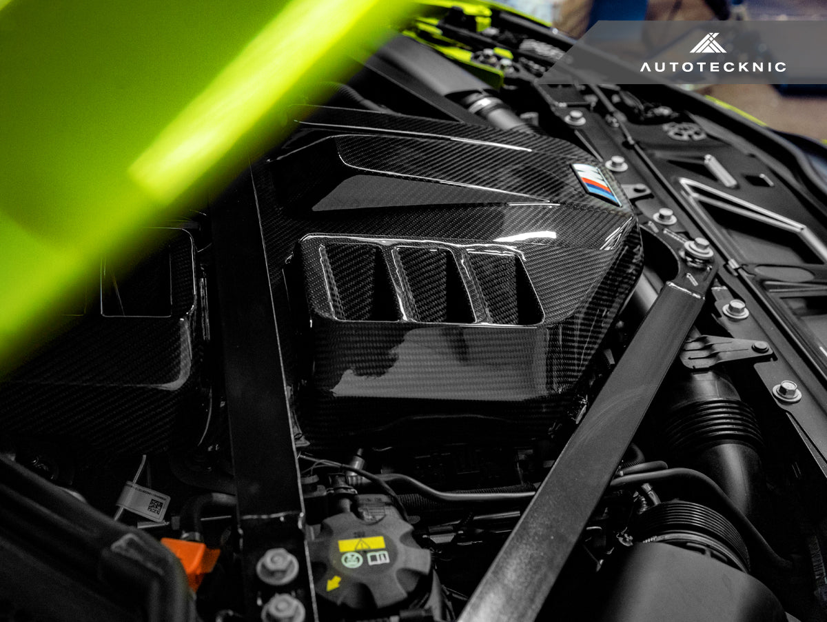 AutoTecknic Dry Carbon Fiber Engine Cover - BMW G87 M2