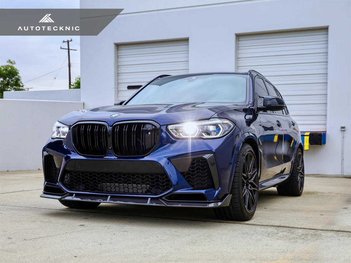 AutoTecknic Performance Dry Carbon Front Lip Set - BMW F95 X5M
