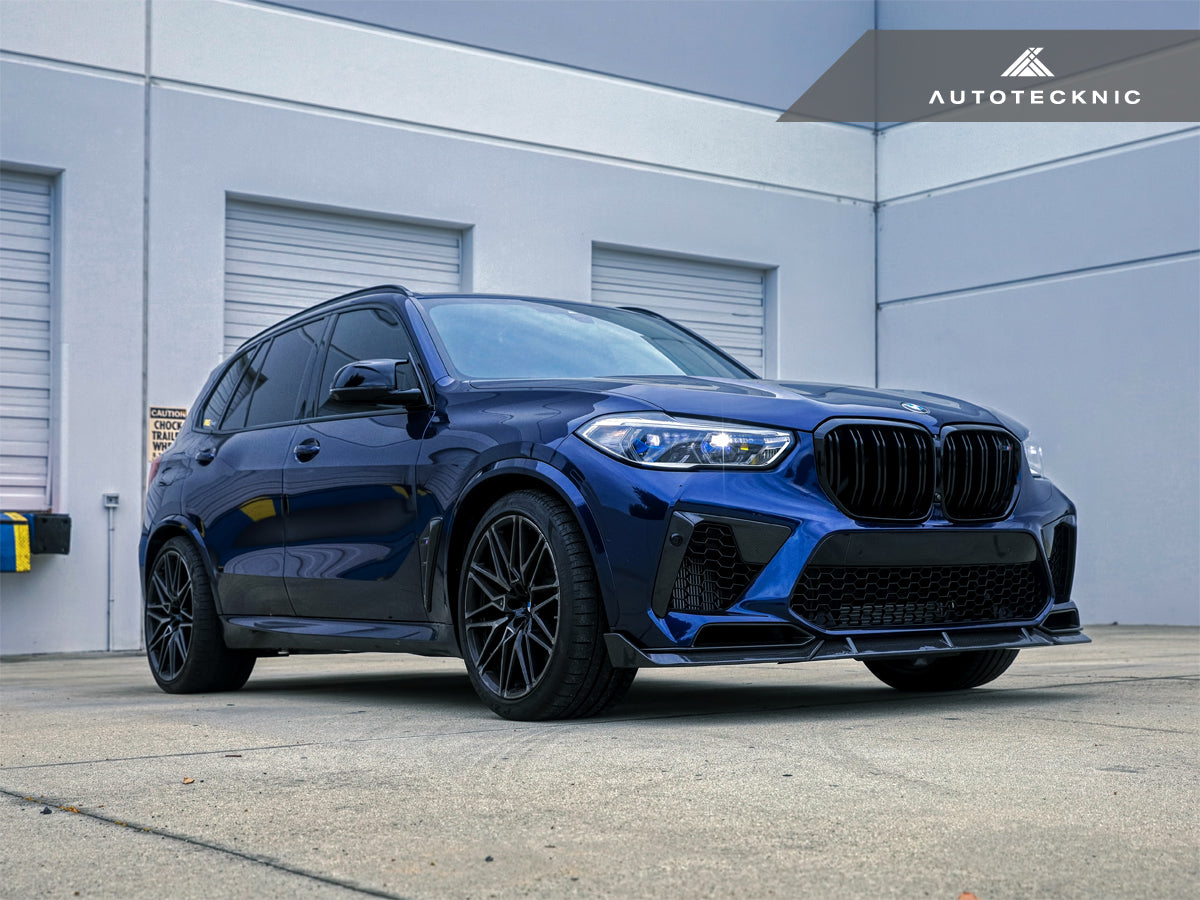 AutoTecknic Performance Dry Carbon Front Lip Set - BMW F95 X5M