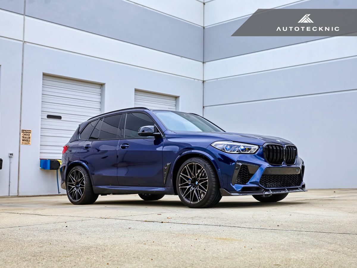 AutoTecknic Performance Dry Carbon Front Lip Set - BMW F95 X5M