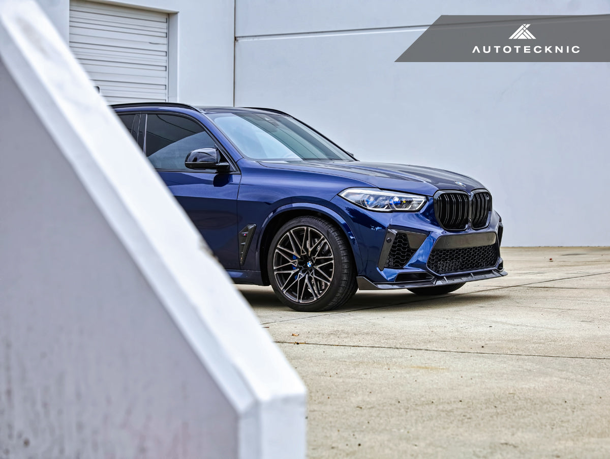 AutoTecknic Performance Dry Carbon Front Lip Set - BMW F95 X5M