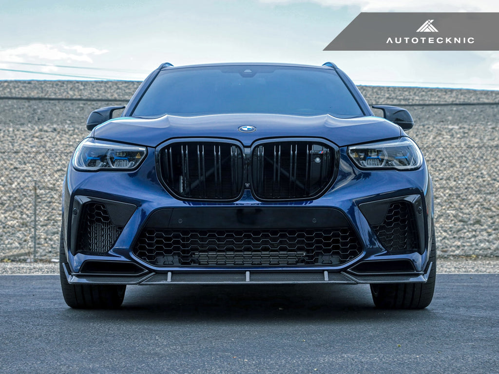 AutoTecknic Performance Dry Carbon Front Lip Set - BMW F95 X5M