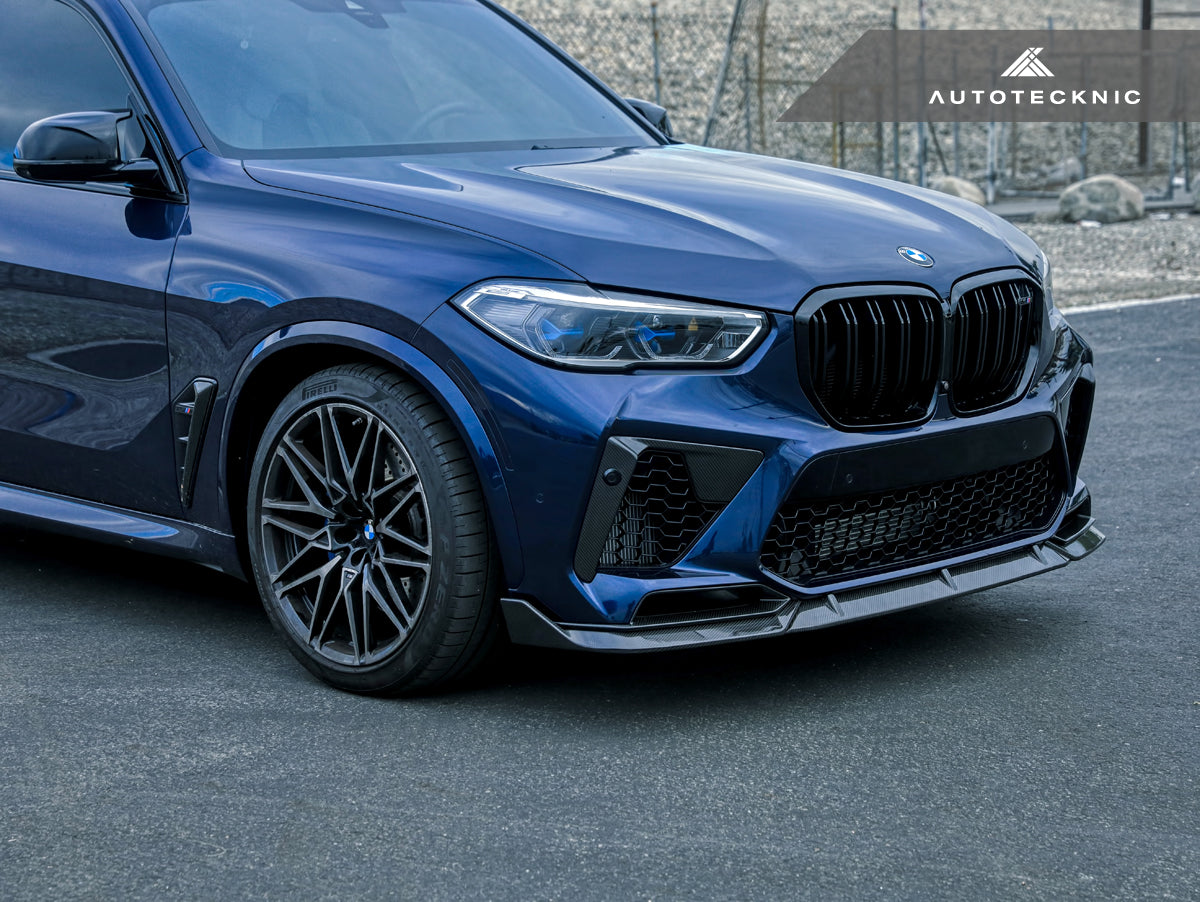 AutoTecknic Performance Dry Carbon Front Lip Set - BMW F95 X5M