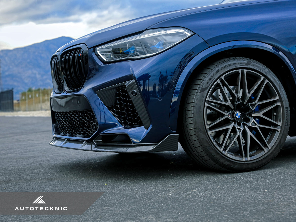 AutoTecknic Performance Dry Carbon Front Lip Set - BMW F95 X5M