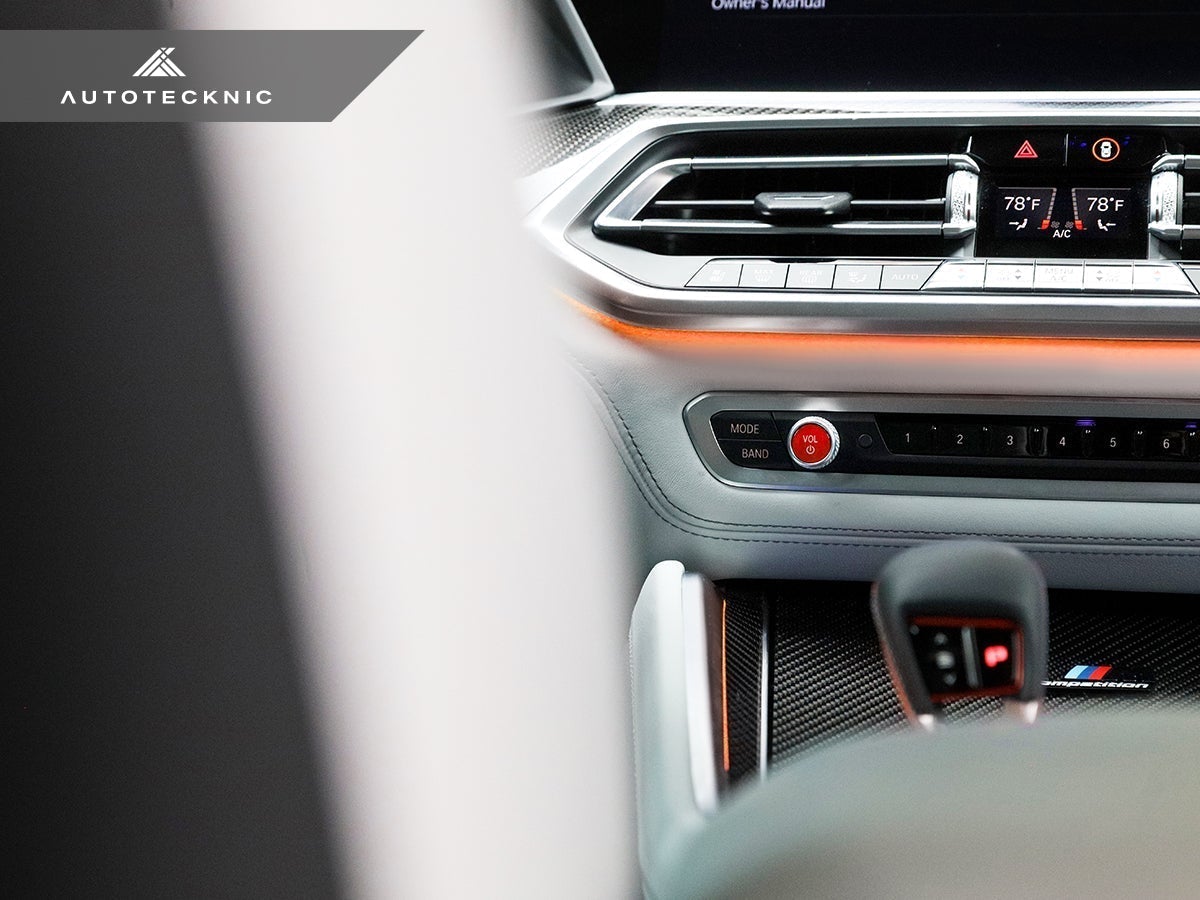 AutoTecknic Bright Red Audio Volume Button - BMW F90 M5