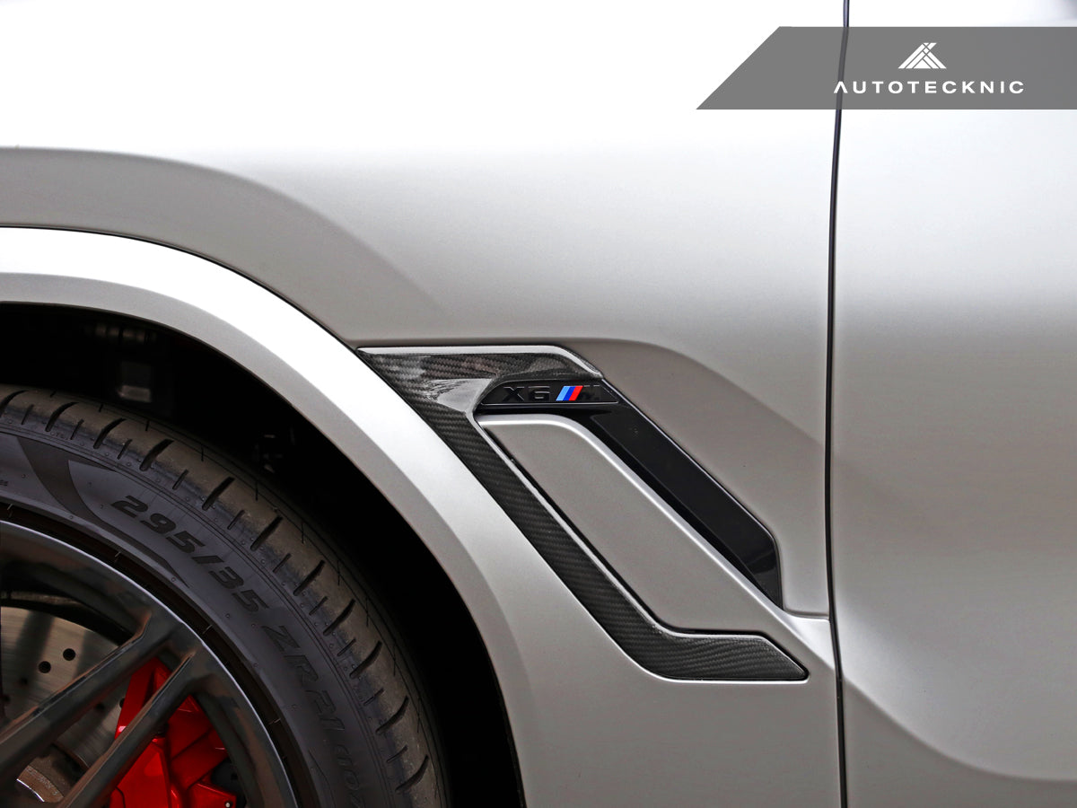 AutoTecknic Dry Carbon Fiber Side Vent Set - BMW F96 X6M