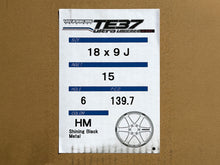 Load image into Gallery viewer, Volk Racing TE37 Ultra Large PCD M-Spec 18x9 +15 6x139.7 Shining Black Metal (Set of 4)