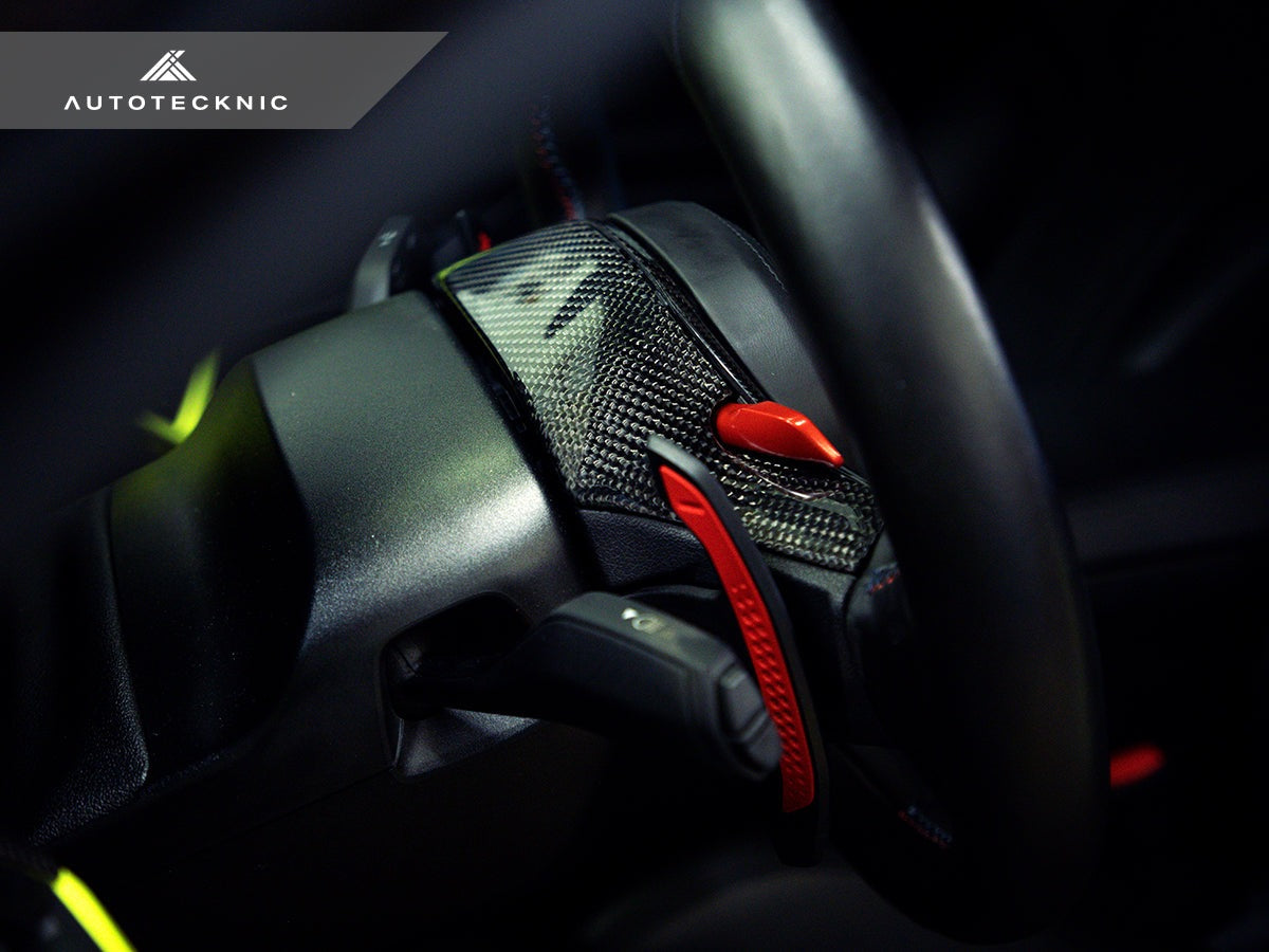 AutoTecknic Replacement Carbon Steering Wheel Top Cover - BMW G80 M3 | G82/ G83 M4