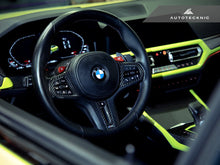 Load image into Gallery viewer, AutoTecknic Replacement Carbon Steering Wheel Top Cover - BMW G80 M3 | G82/ G83 M4
