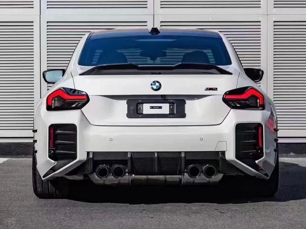 AutoTecknic Dry Carbon Rear Bumper Trim Set - BMW G87 M2