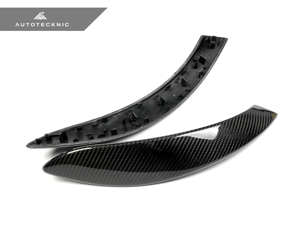 AutoTecknic Carbon Door Grip Handle Trim Set - BMW F30 3-Series | F32 4-Series