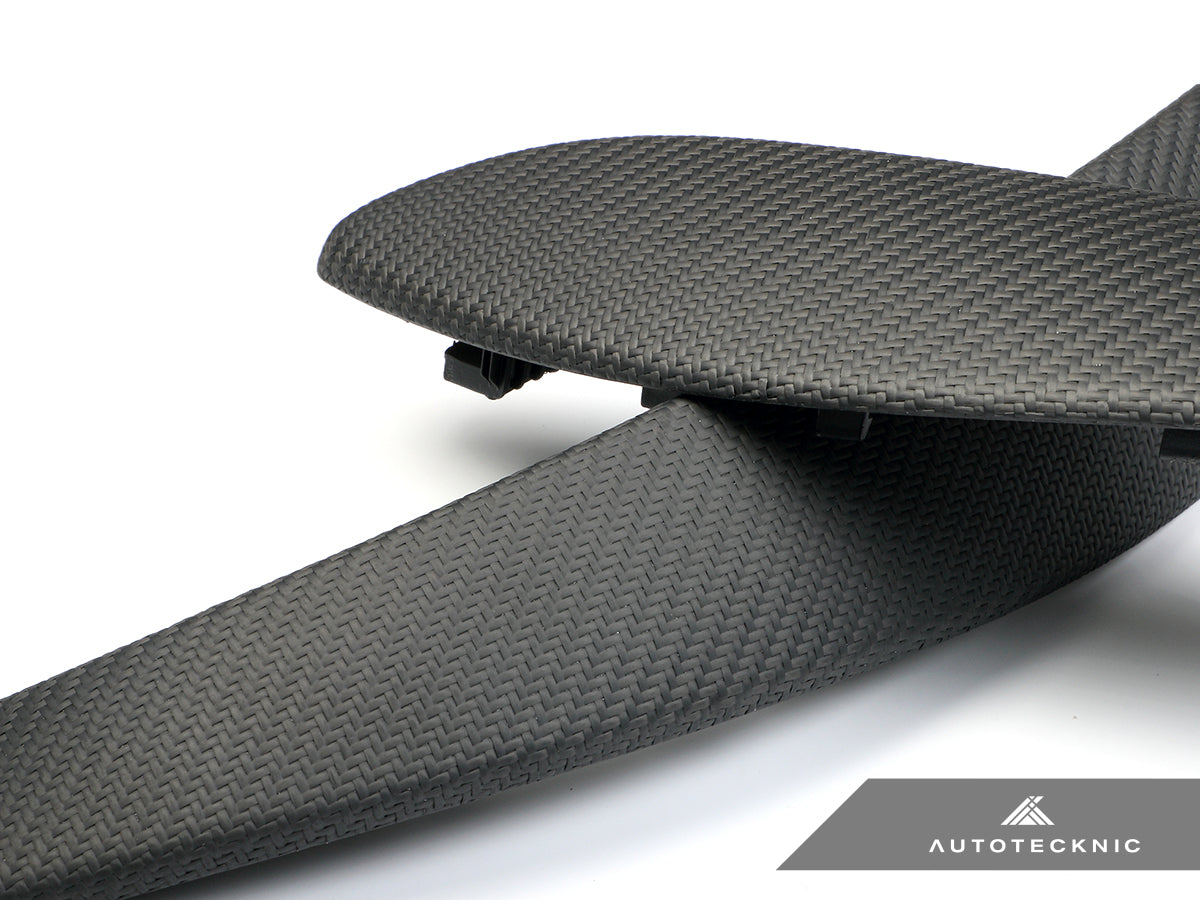 AutoTecknic Carbon Door Grip Handle Trim Set - BMW F30 3-Series | F32 4-Series