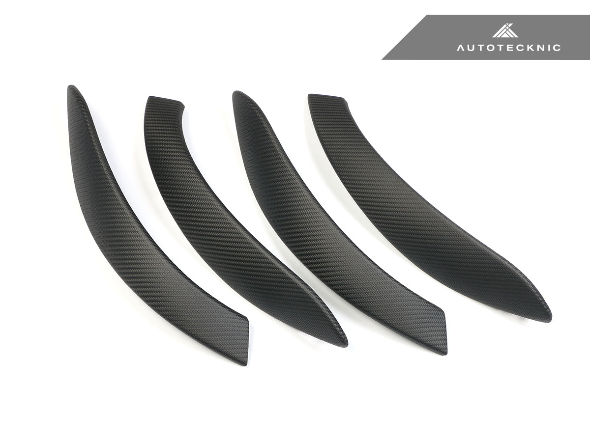 AutoTecknic Carbon Door Grip Handle Trim Set - BMW F30 3-Series | F32 4-Series