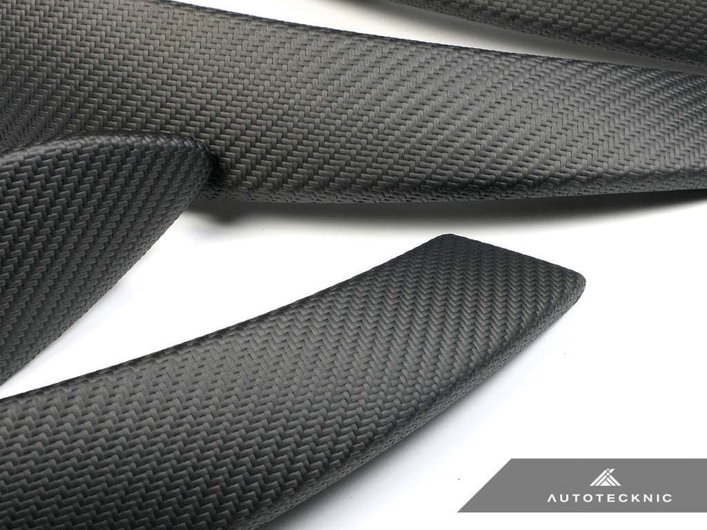 AutoTecknic Carbon Door Grip Handle Trim Set - BMW F30 3-Series | F32 4-Series