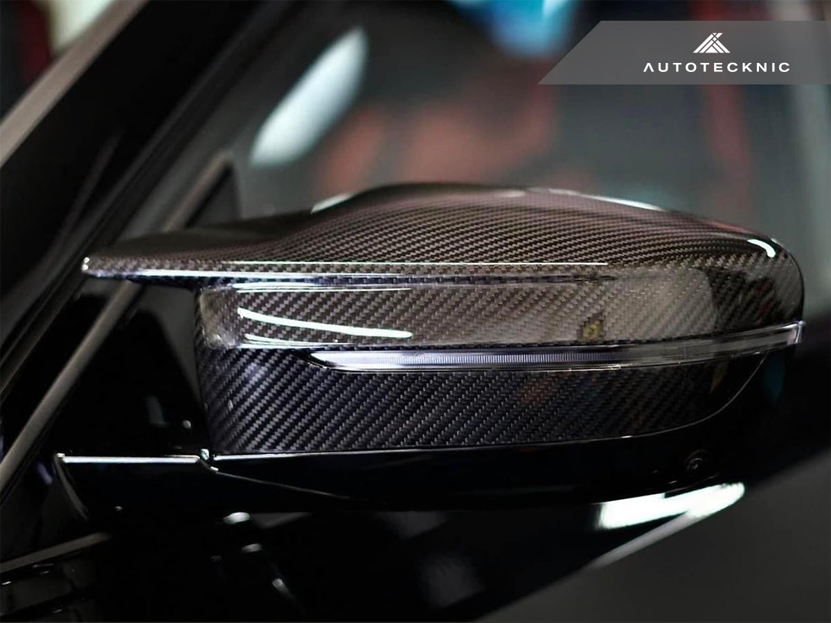AutoTecknic Dry Carbon Fiber Mirror Covers - BMW G42 M240i