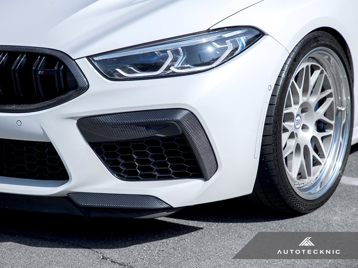 AutoTecknic Performance Dry Carbon Splitter Set - BMW F9X M8