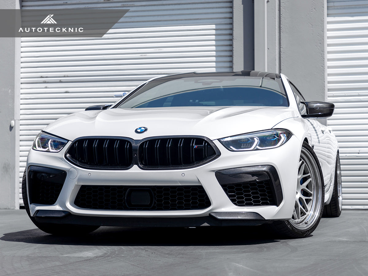 AutoTecknic Performance Dry Carbon Splitter Set - BMW F9X M8