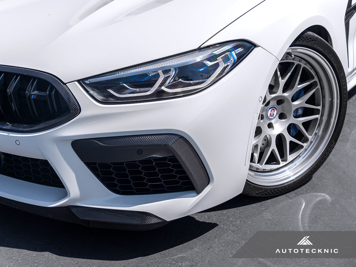 AutoTecknic Performance Dry Carbon Splitter Set - BMW F9X M8