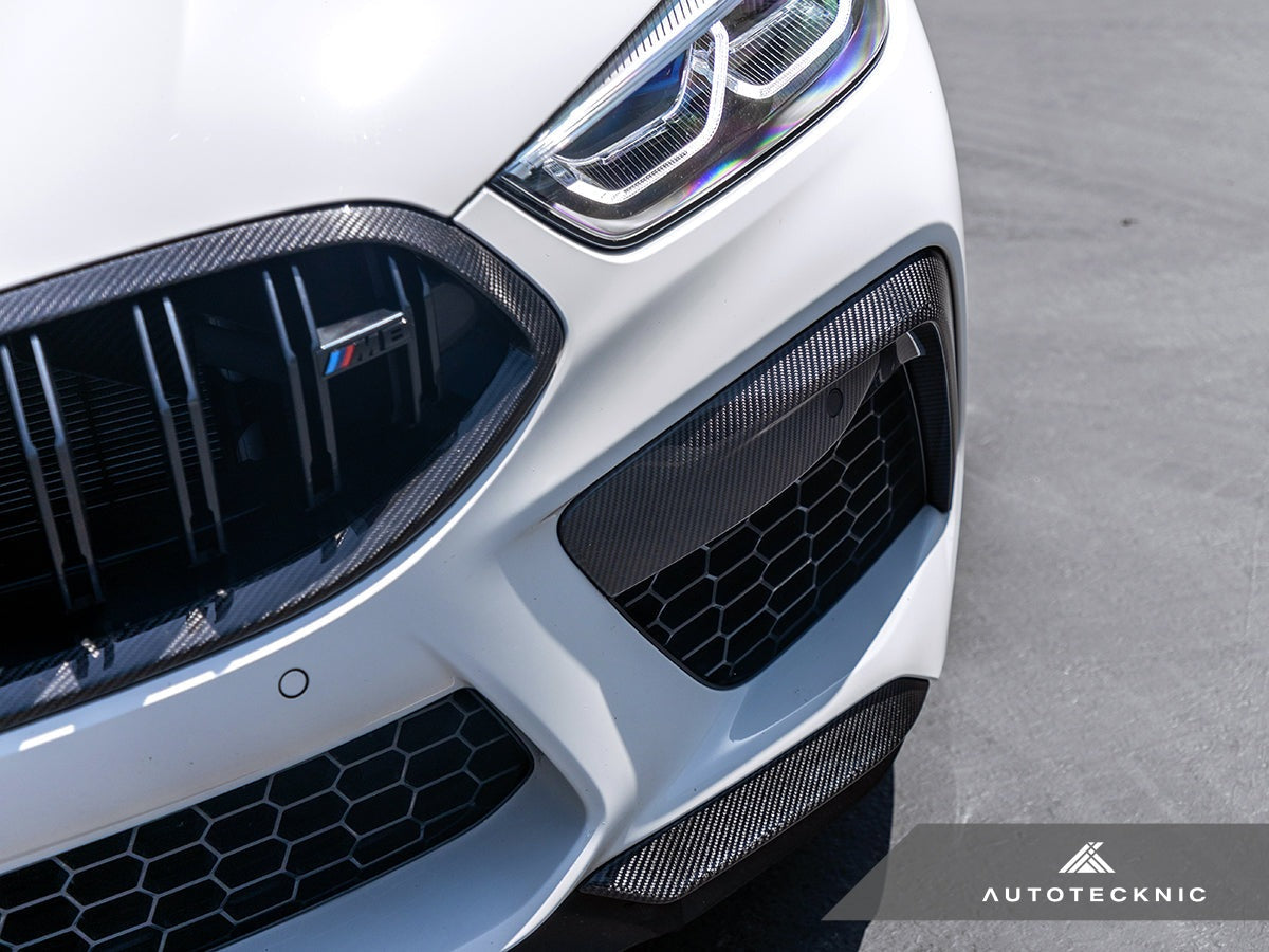 AutoTecknic Performance Dry Carbon Splitter Set - BMW F9X M8