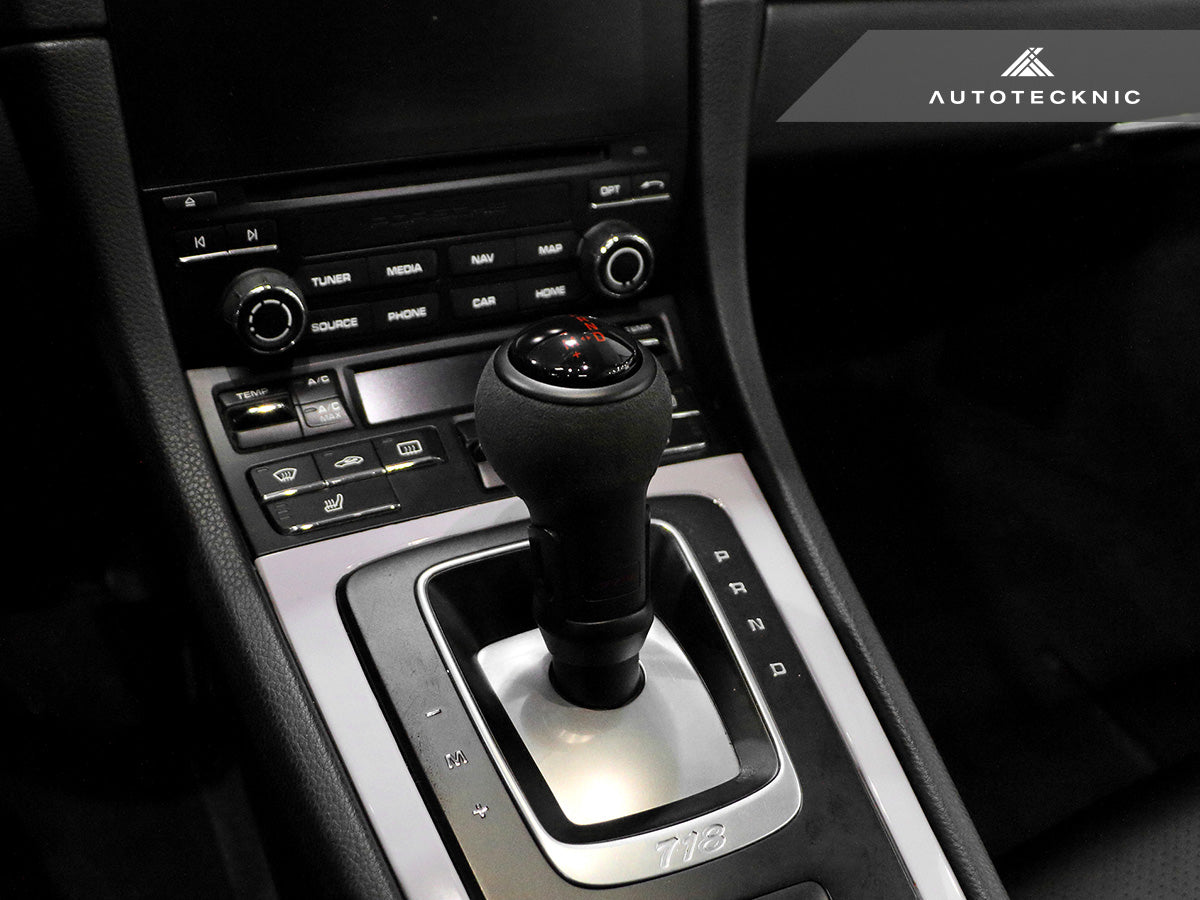 AutoTecknic Suede Shifter Knob - Porsche 718 Cayman & Boxster (982) 2016–2024