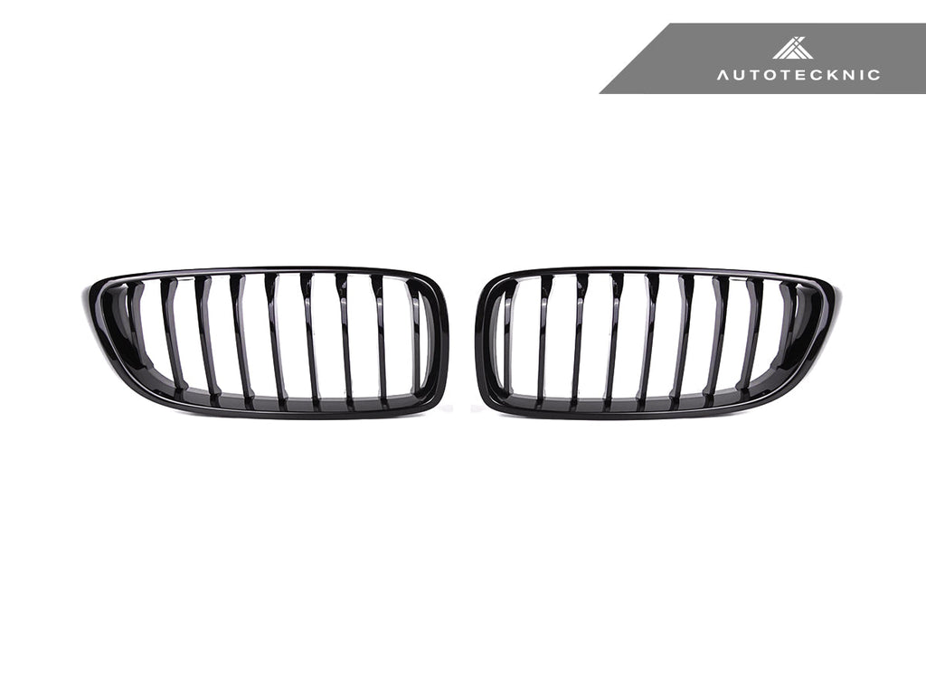 AutoTecknic Gloss Black Front Grille Set - BMW F32/ F36 4-Series