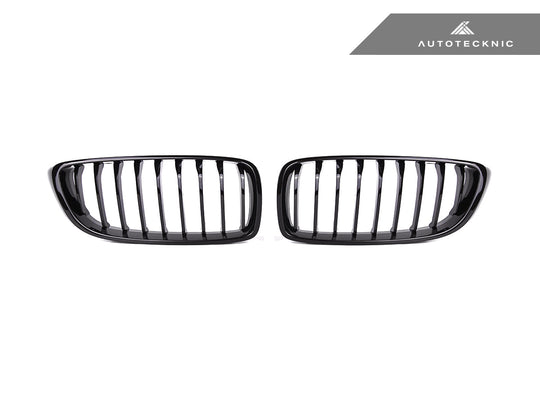 AutoTecknic Gloss Black Front Grille Set - BMW F32/ F36 4-Series
