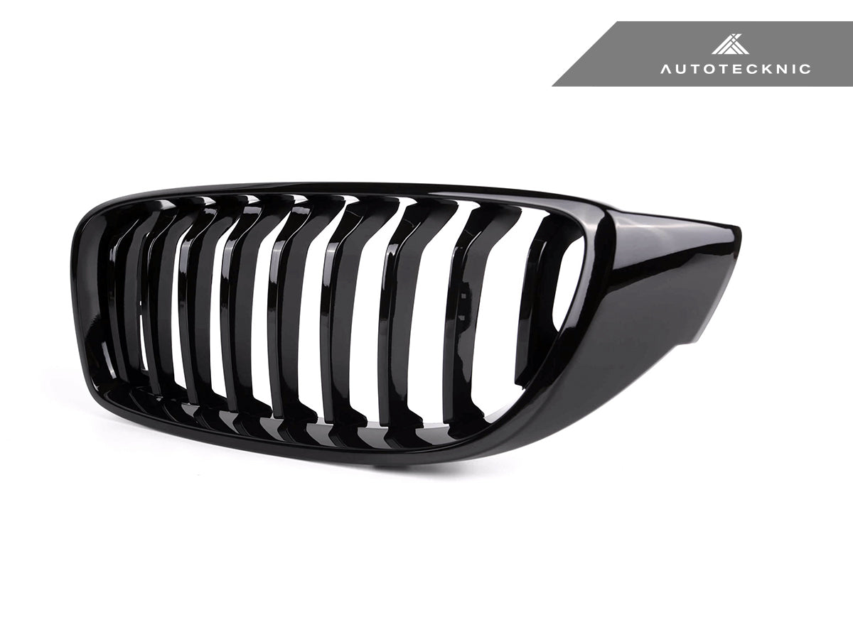 AutoTecknic Gloss Black Front Grille Set - BMW F32/ F36 4-Series