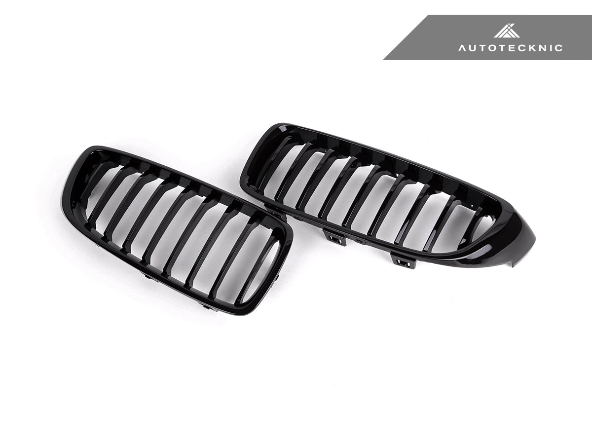 AutoTecknic Gloss Black Front Grille Set - BMW F32/ F36 4-Series