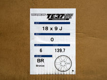 Load image into Gallery viewer, Volk Racing TE37 Large PCD Progressive Model II 18x9 +0 6x139.7 Bronze (Set of 4)