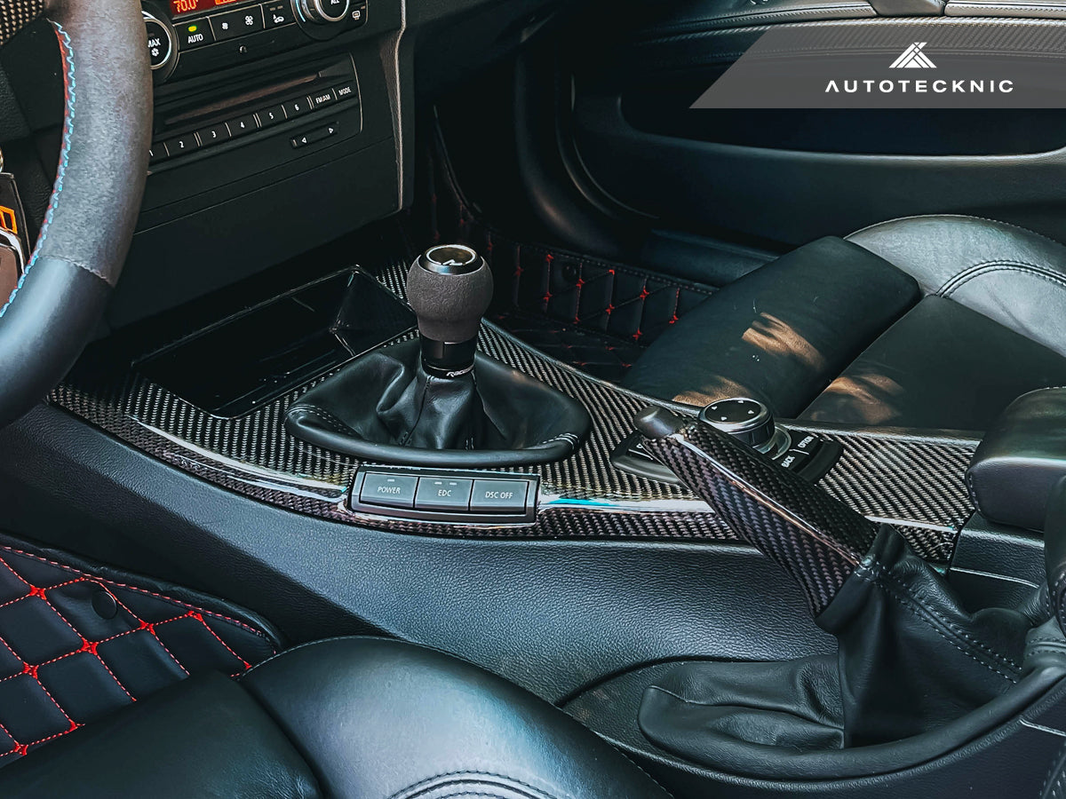 AutoTecknic Replacement Carbon Fiber Interior Center Console - BMW E90 M3 | E92 M3 | E93 M3