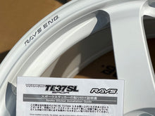 Load image into Gallery viewer, Volk Racing TE37 Saga SL 18x9.5 5x114.3 +22 Dash White (Set of 4)