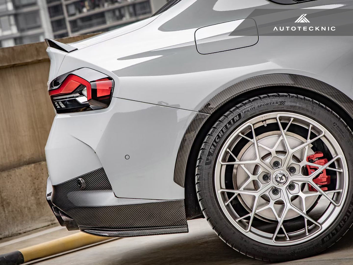 AutoTecknic Dry Carbon Rear Side Diffuser Set - BMW G42 2-Series
