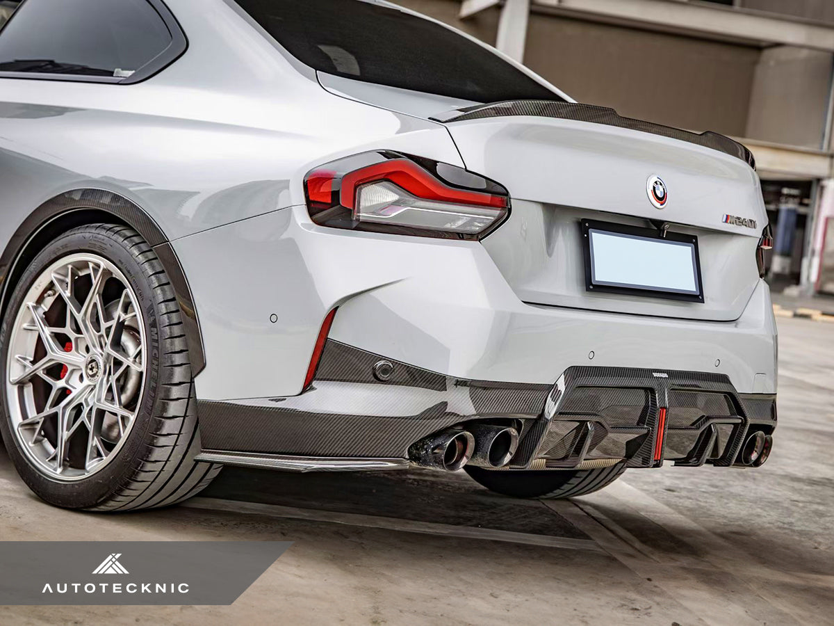 AutoTecknic Dry Carbon Rear Side Diffuser Set - BMW G42 2-Series