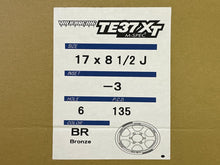 Load image into Gallery viewer, Volk Racing TE37XT M-Spec 17x8.5 -3 6x135 Bronze (Set of 4)