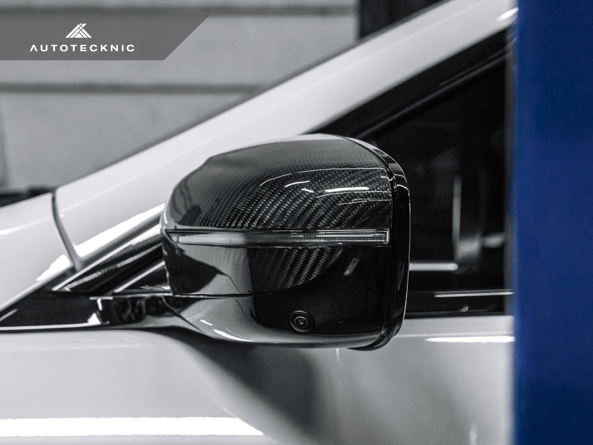 AutoTecknic Replacement Dry Carbon Mirror Covers - BMW F90 M5