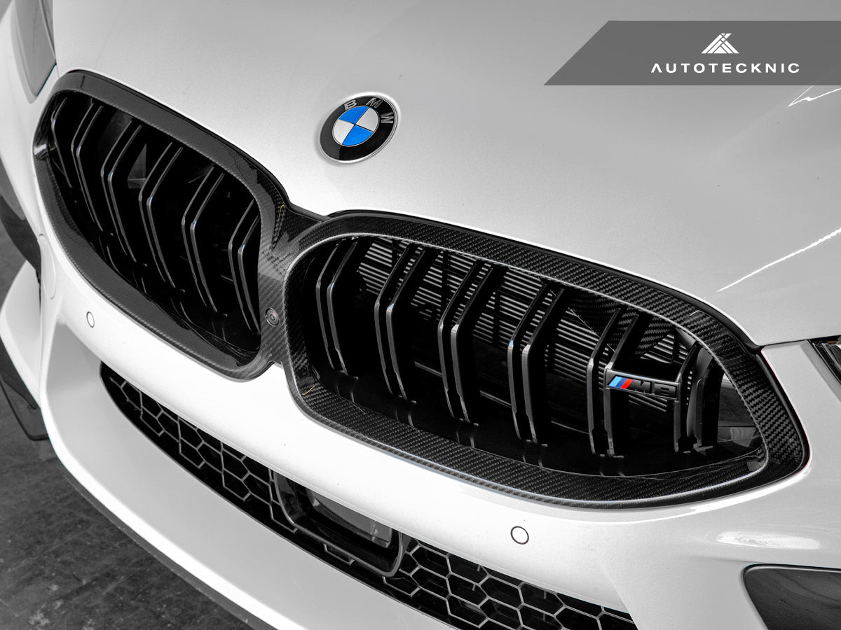 AutoTecknic Replacement Dry Carbon Grille Surround - BMW F9X M8
