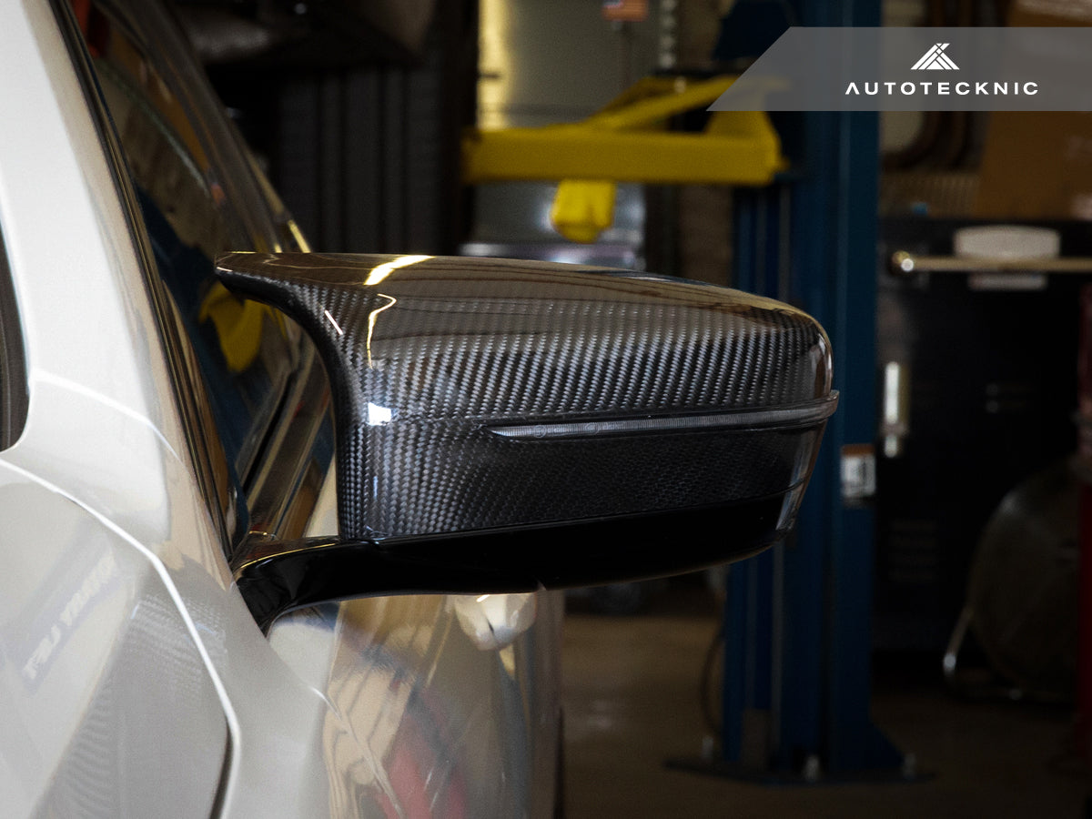 AutoTecknic Replacement Dry Carbon Mirror Covers - BMW F92 M8