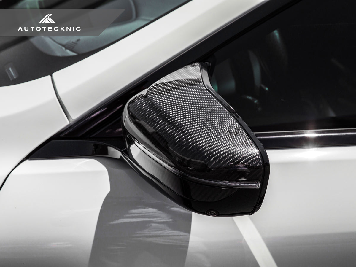 AutoTecknic Replacement Dry Carbon Mirror Covers - BMW F90 M5