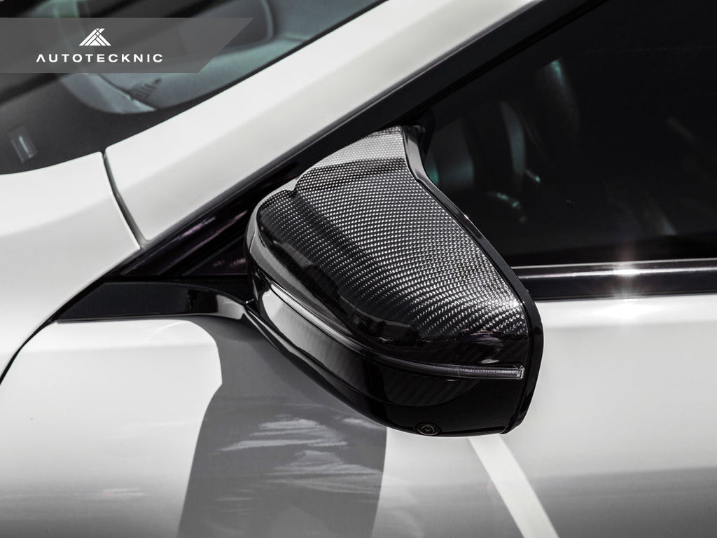 AutoTecknic Replacement Dry Carbon Mirror Covers - BMW F90 M5